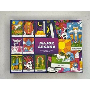 New Sealed Double Sided 2 In 1 Jigsaw Puzzle Major Arcana 500 Piece Tarot Cards